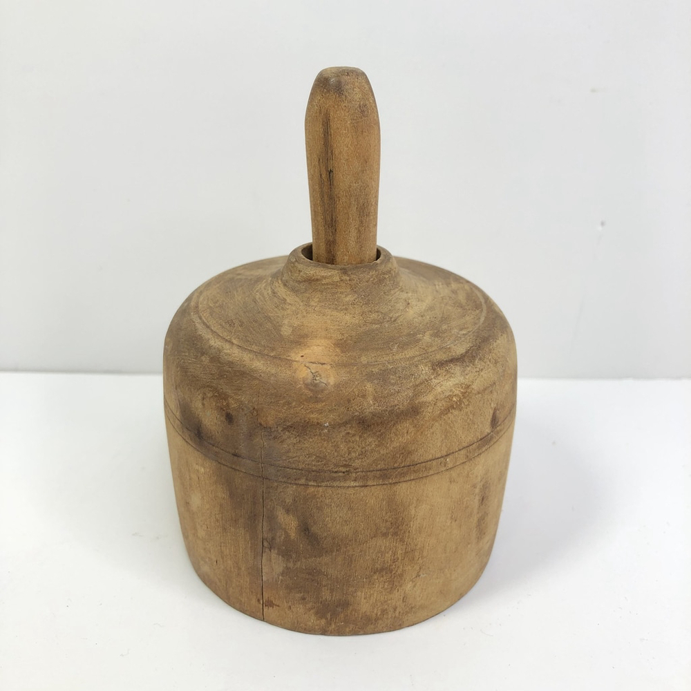 Handmade Wood Butter Mold Press Carved Scottish Thistle Shortbread Stamp USA